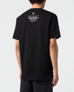 Czarny t-shirt Panther Skull Strass - Image #2