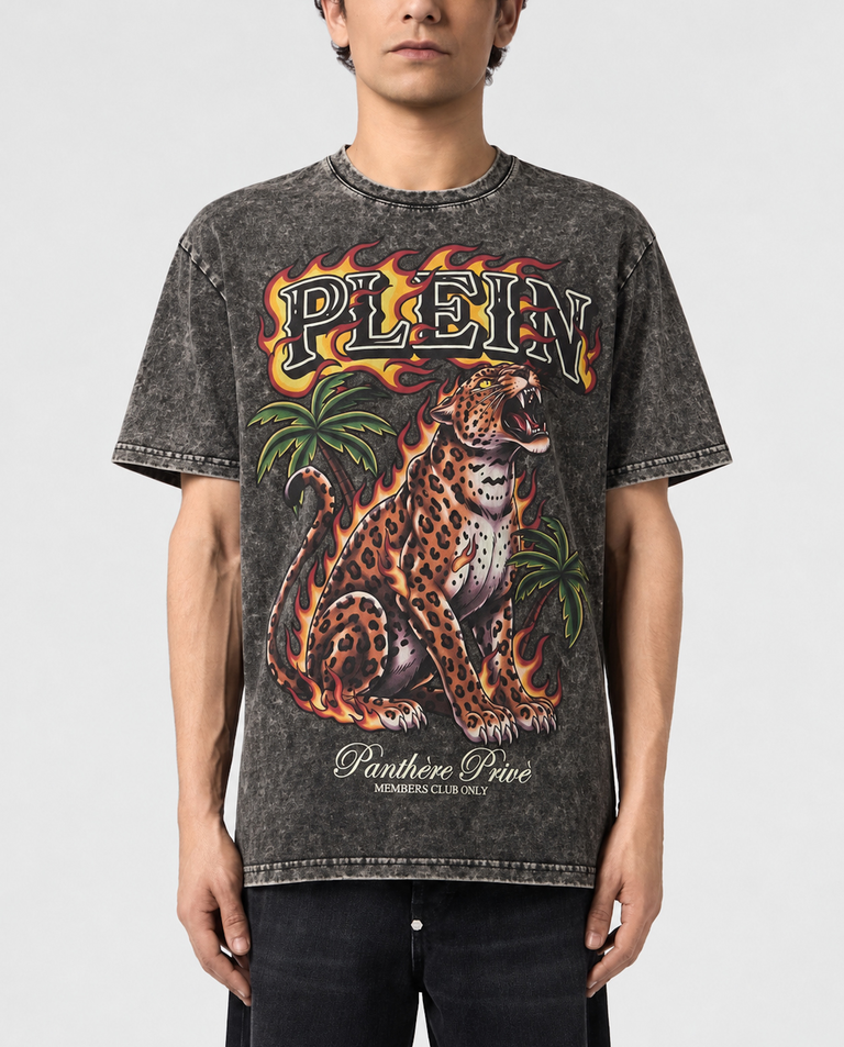 T-shirt Urban Jungle Leopard z motywem sprania
