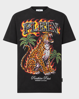 Czarny t-shirt Urban Jungle Leopard Stones - Image #0
