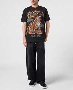 Czarny t-shirt Urban Jungle Leopard Stones - Image #3