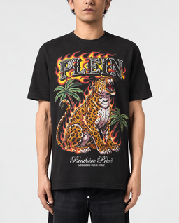 Czarny t-shirt Urban Jungle Leopard Stones - Image #1