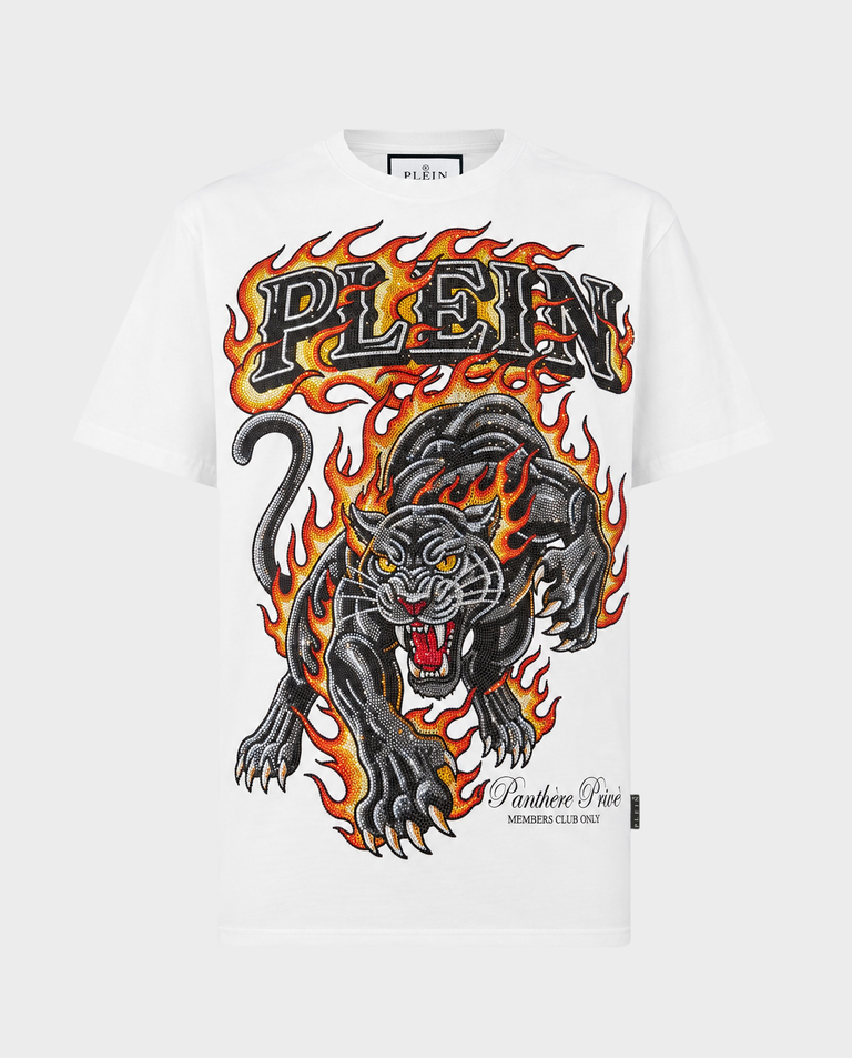 Biały t-shirt „Urban Jungle Stones”