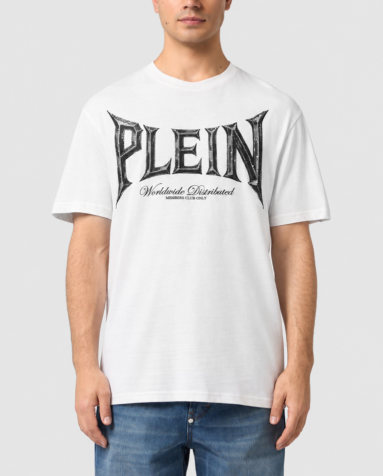 Biały t-shirt z logo