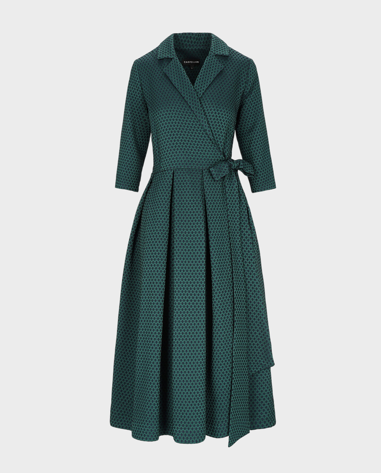 Elegancka zielona sukienka midi Kaori