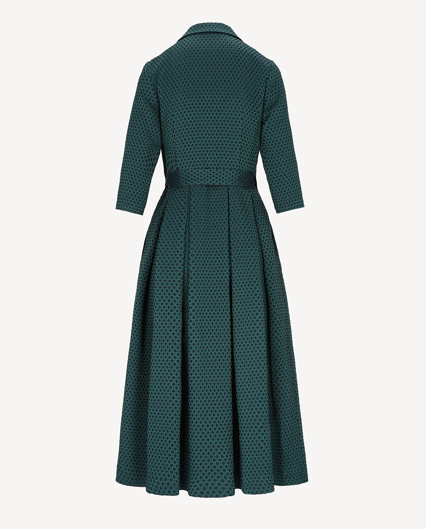 Elegancka zielona sukienka midi Kaori - Image #5