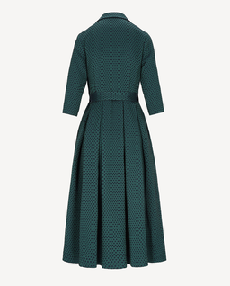 Elegancka zielona sukienka midi Kaori - Image #5