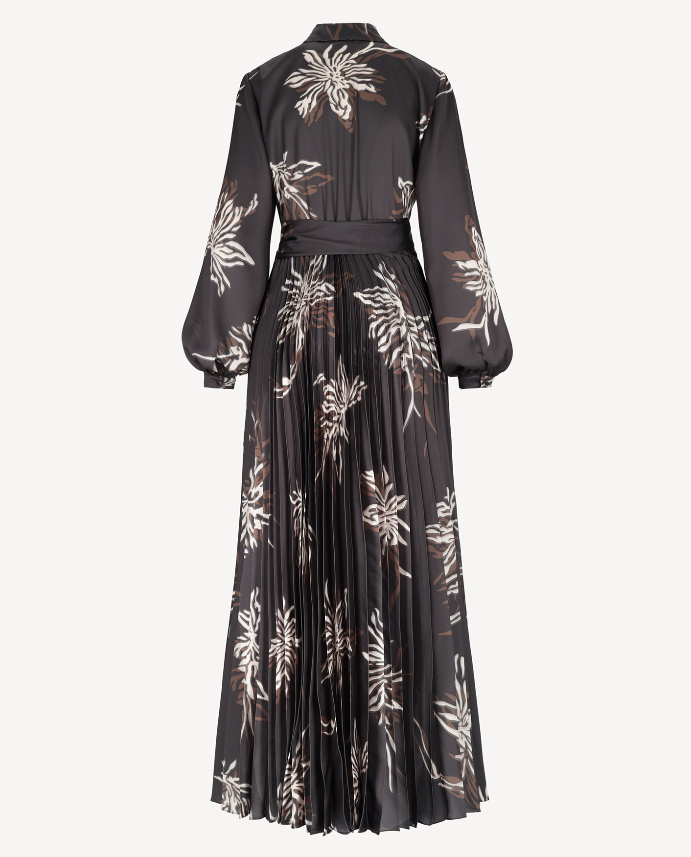 Plisowana maxi sukienka z printem Venetta - Image #4
