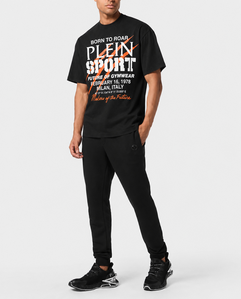 Czarny t-shirt z napisem - Image #2