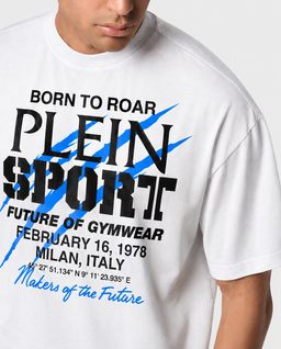 Biały t-shirt z napisem - Image #4