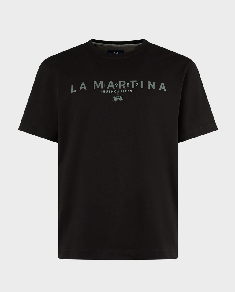Czarny t-shirt z logo