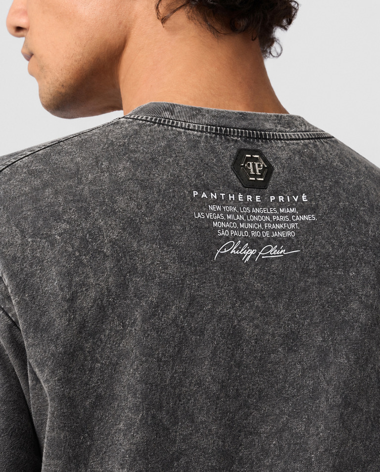 Bawełniany T-shirt z logo Chrome Metal - Image #3