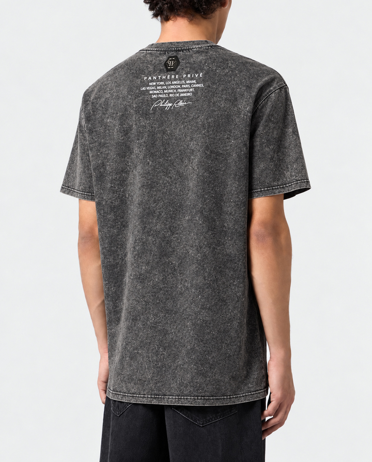 Bawełniany T-shirt z logo Chrome Metal - Image #4