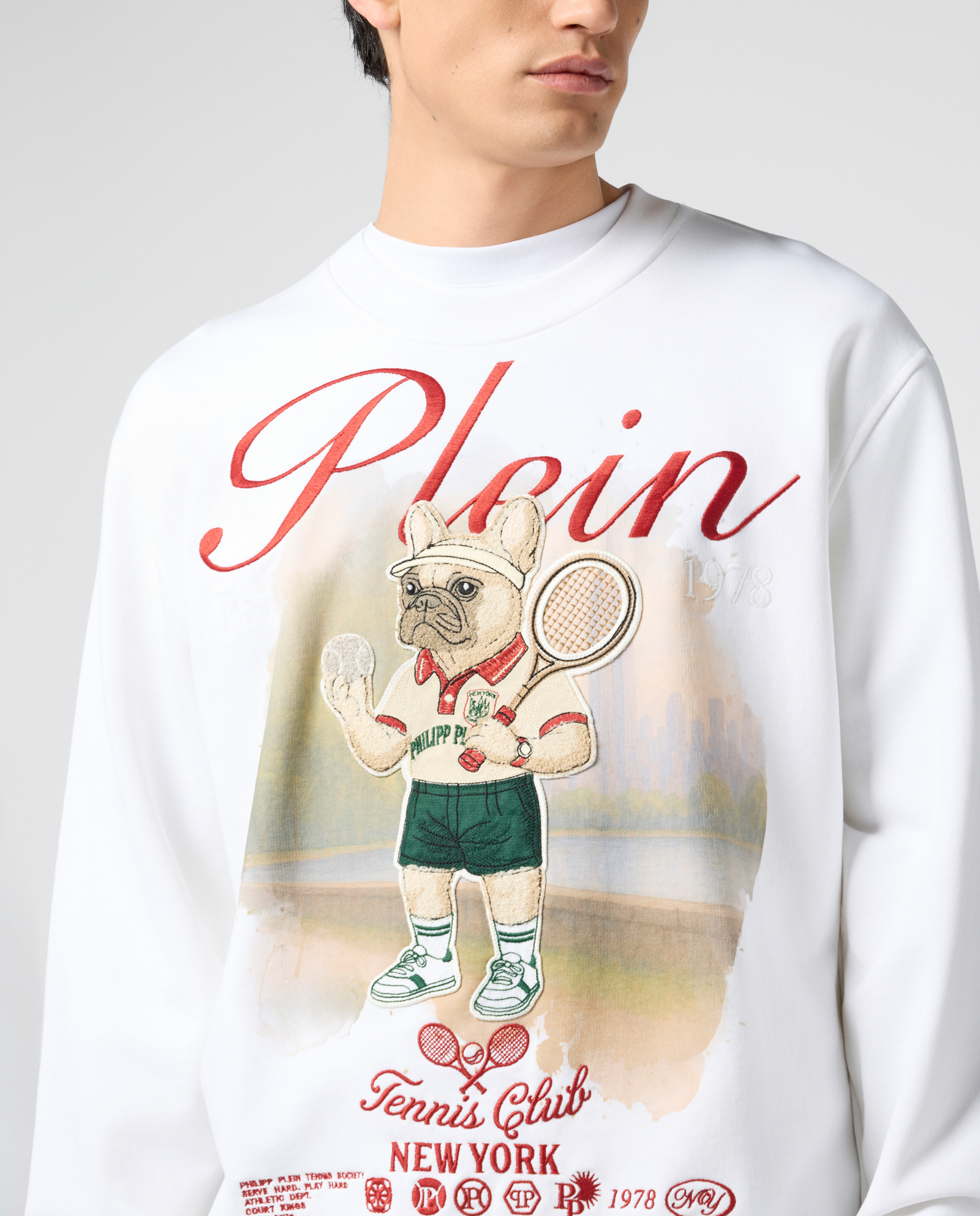 Bawełniana bluza z haftem New York Tennis - Image #3