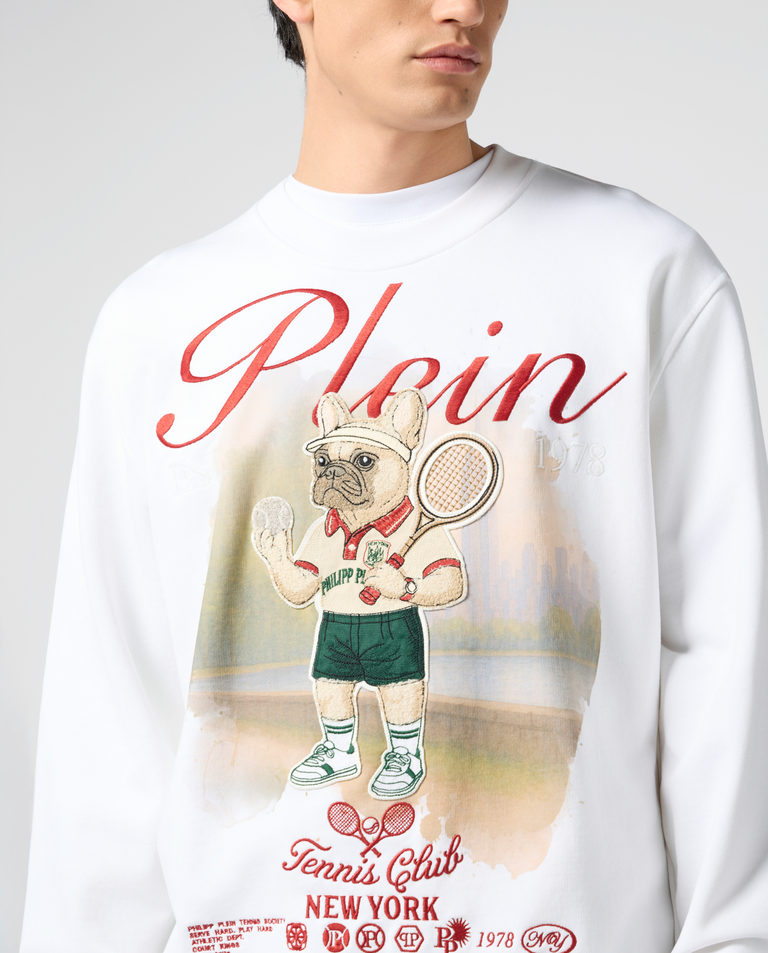 Bawełniana bluza z haftem New York Tennis - Image #3