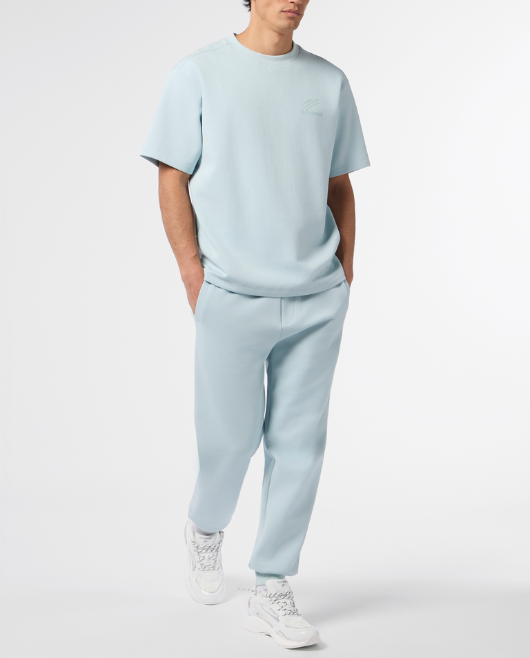 Błękitny t-shirt z nadrukiem Icon - Image #3