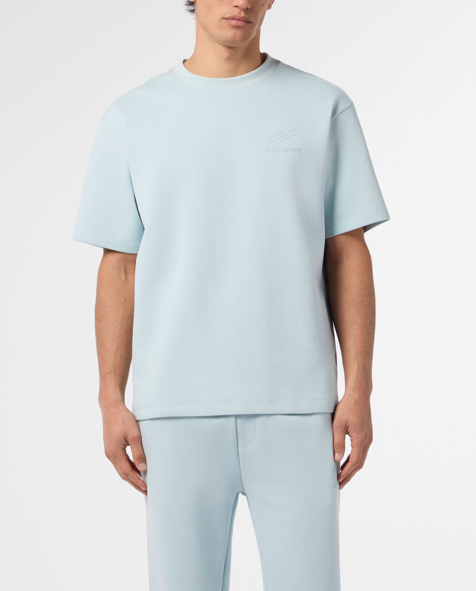 Błękitny t-shirt z nadrukiem Icon - Image #1