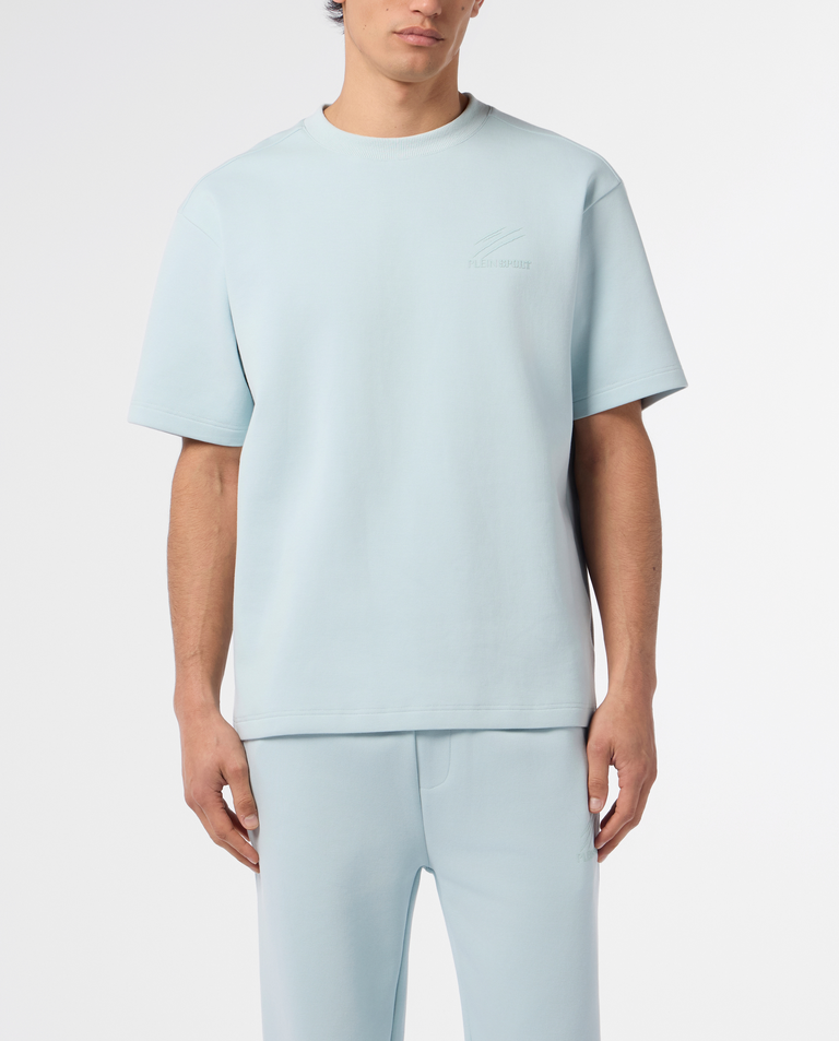 Błękitny t-shirt z nadrukiem Icon