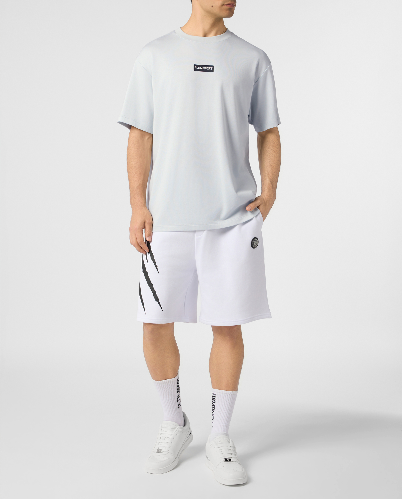 Błękitny t-shirt z logo Scratch - Image #3