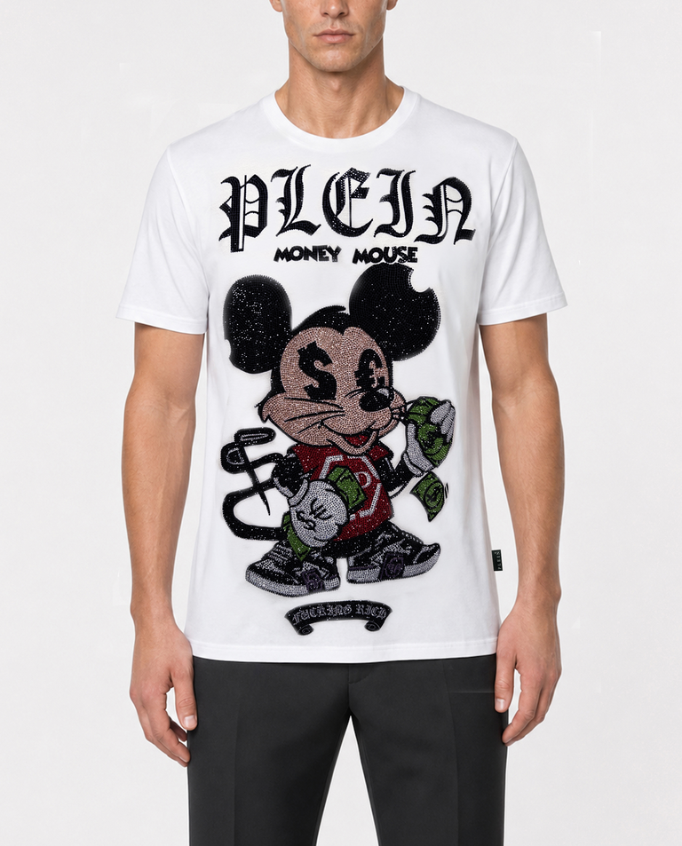 Biały t-shirt Money Mouse