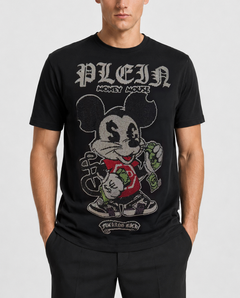 Czarny t-shirt Money Mouse