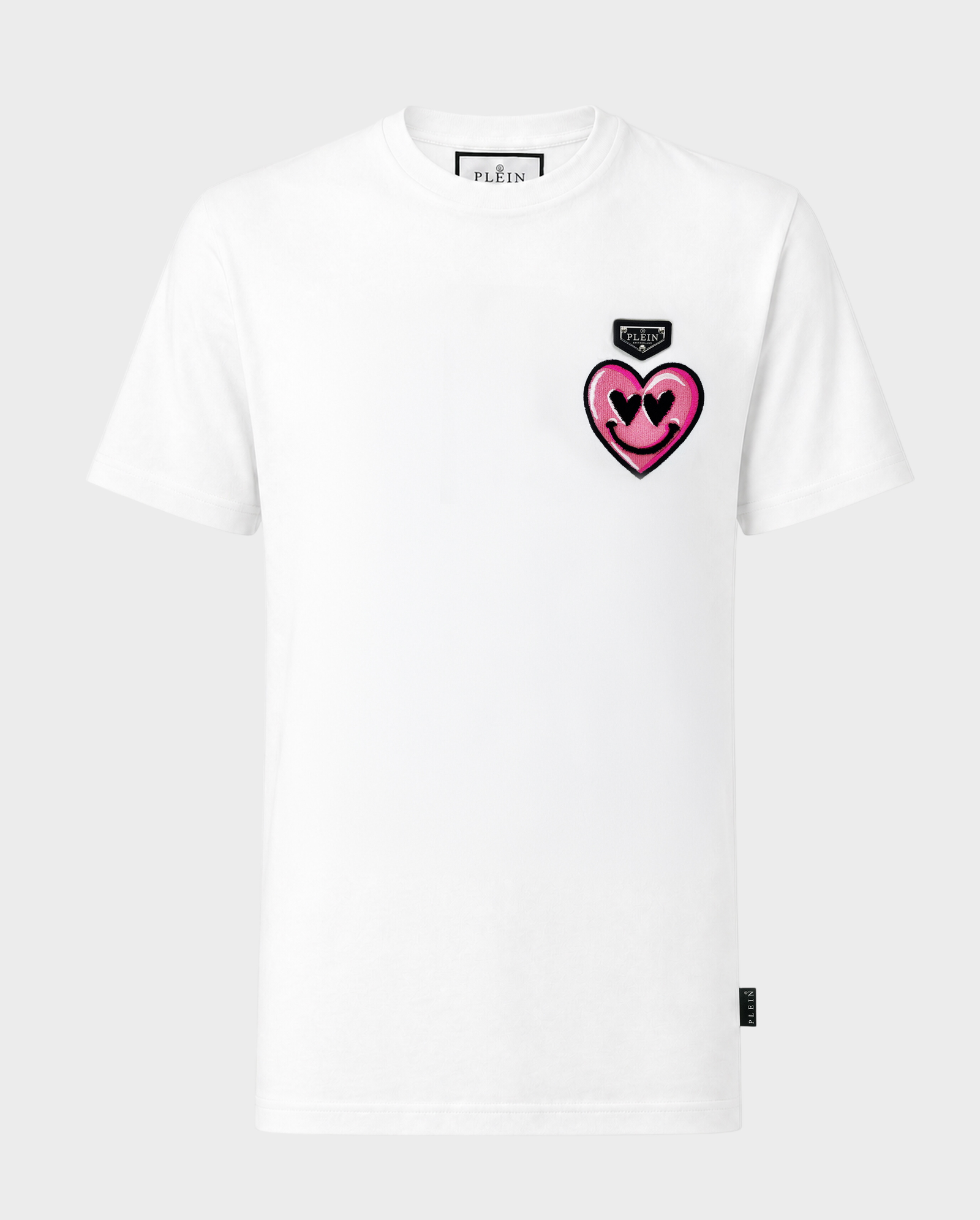Biały t-shirt z nadrukiem Heart - Image #0
