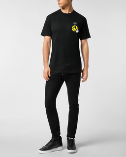Czarny t-shirt z grafiką - Image #3