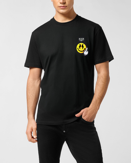 Czarny t-shirt z grafiką - Image #1
