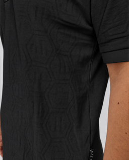 Czarna koszulka polo z monogramem - Image #4