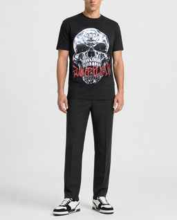 Czarny t-shirt Skull Metallic - Image #2