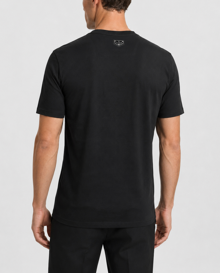 Czarny t-shirt Skull Metallic - Image #4