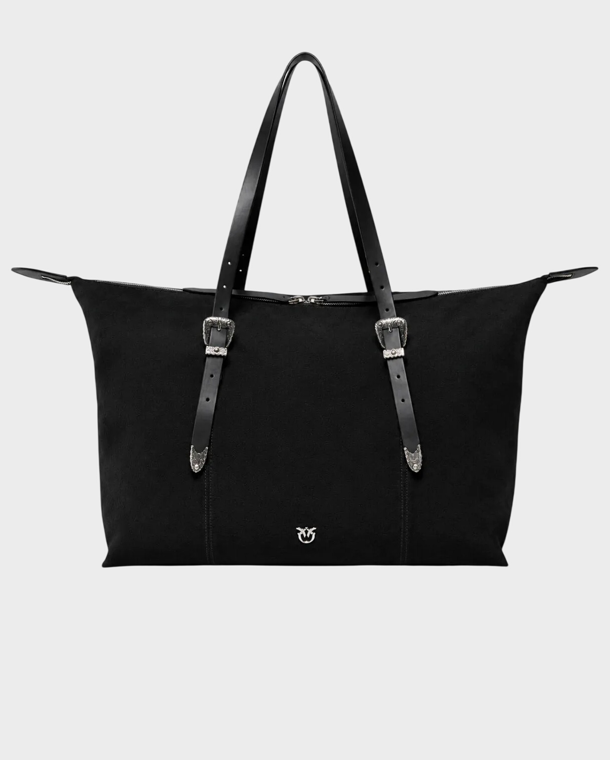Zamszowa czarna torebka Tote - Image #0