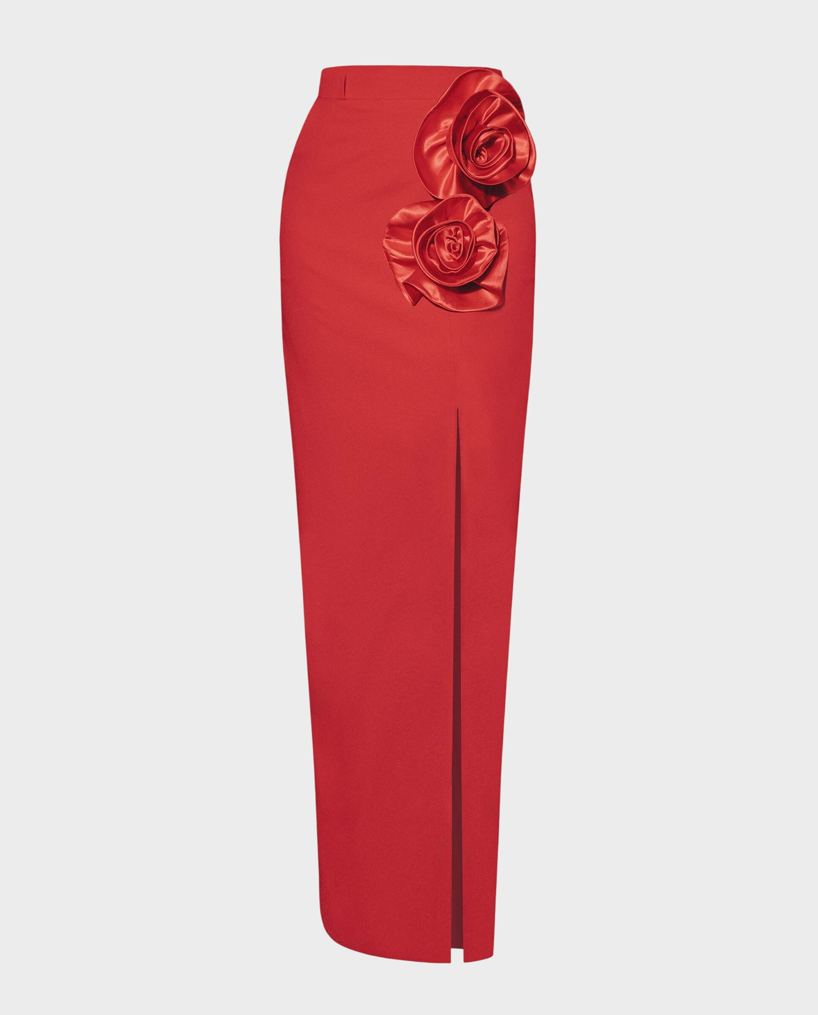 Czerwona spódnica z ozdobnymi różami Rose - Image #0