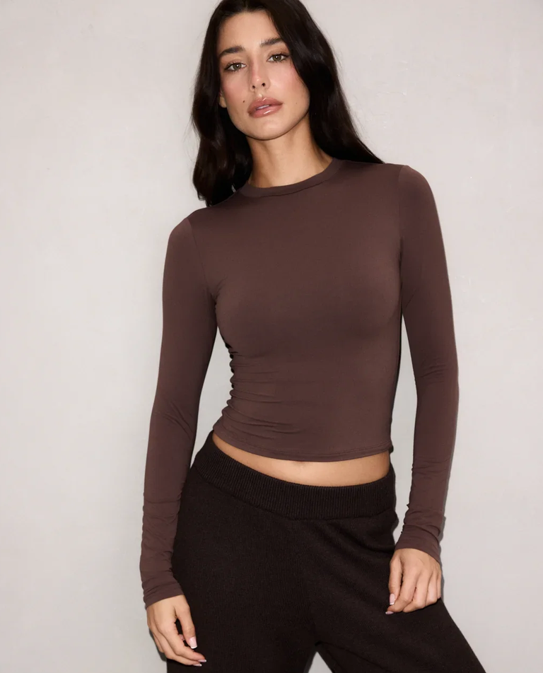 Brązowy longsleeve Softskin No. 4