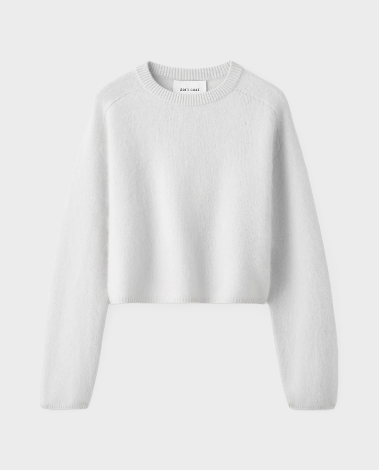 Jasnoszary sweter z kaszmiru