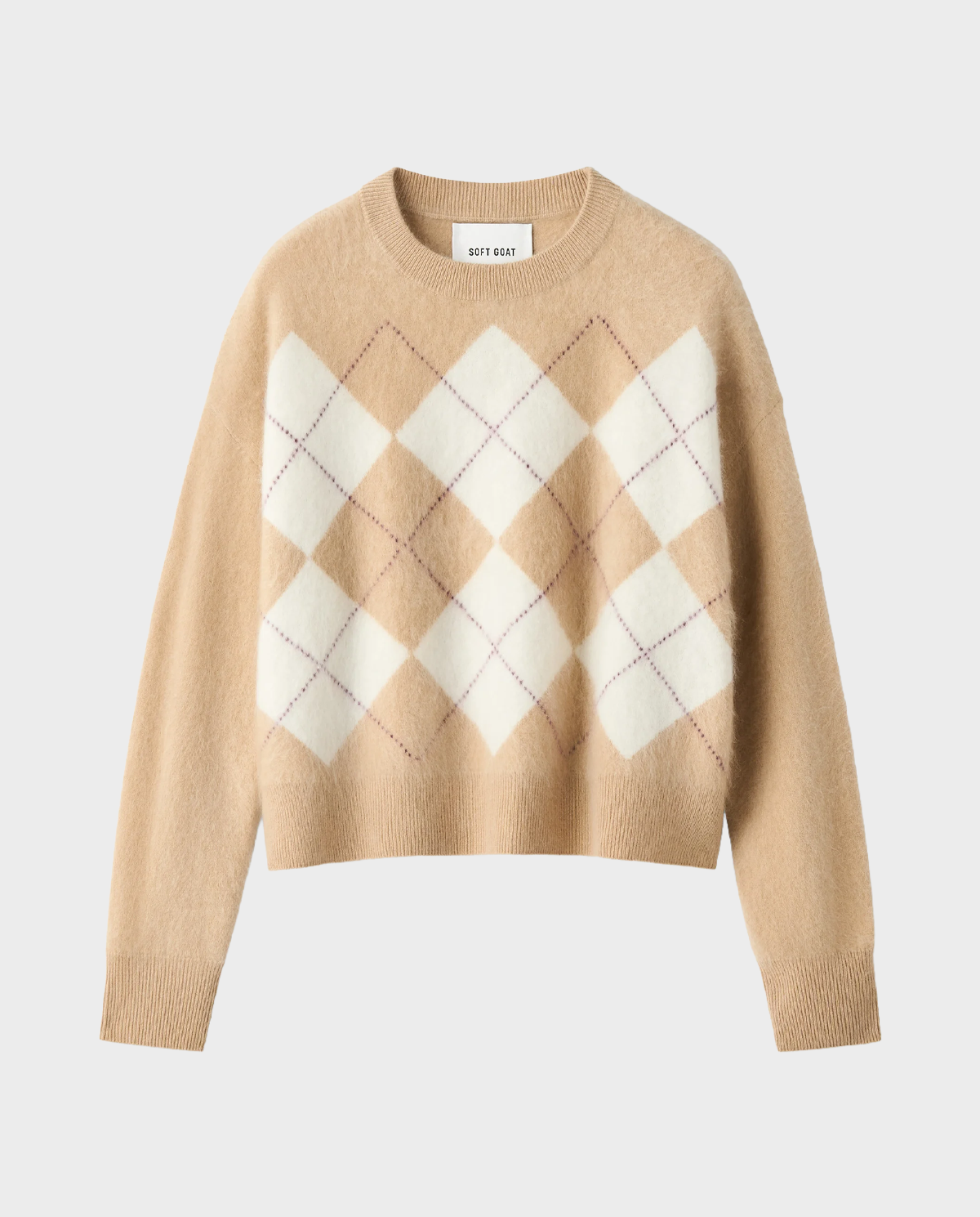 Kaszmirowy sweter w romby - Image #0